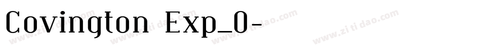 Covington Exp_0字体转换